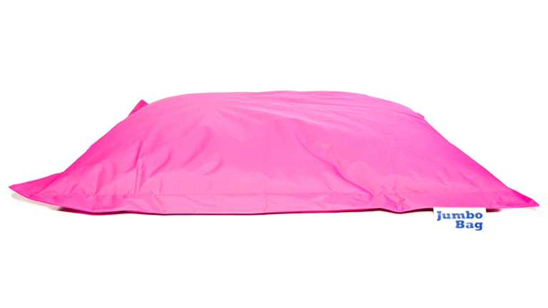 pouf exterieur geant a bille jardin piscine rose fushia gonflable